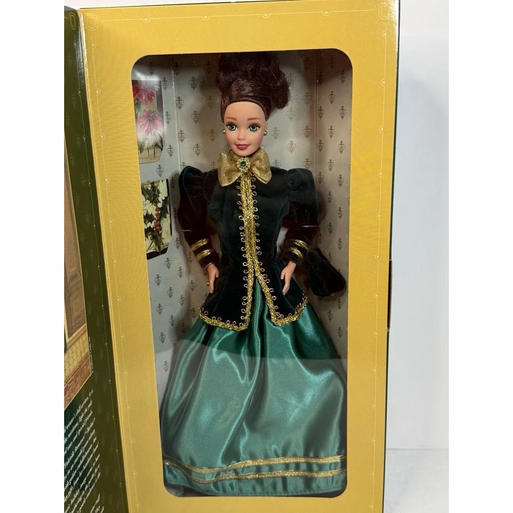 Hallmark Yuletide Romance Barbie Doll 1996 Mattel Vintage Never Removed From Box